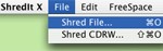 erase file mac menu