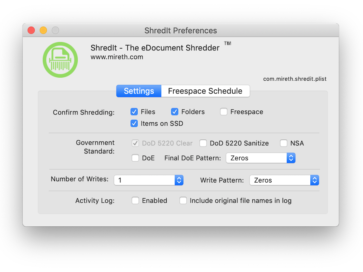 ShredIt X 6.4.0 Mac 破解版 安全删除数据安全软件